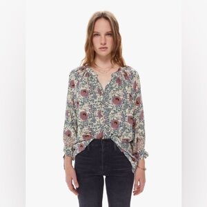 Natalie Martin Renata Top in Vintage Flower Lavender S